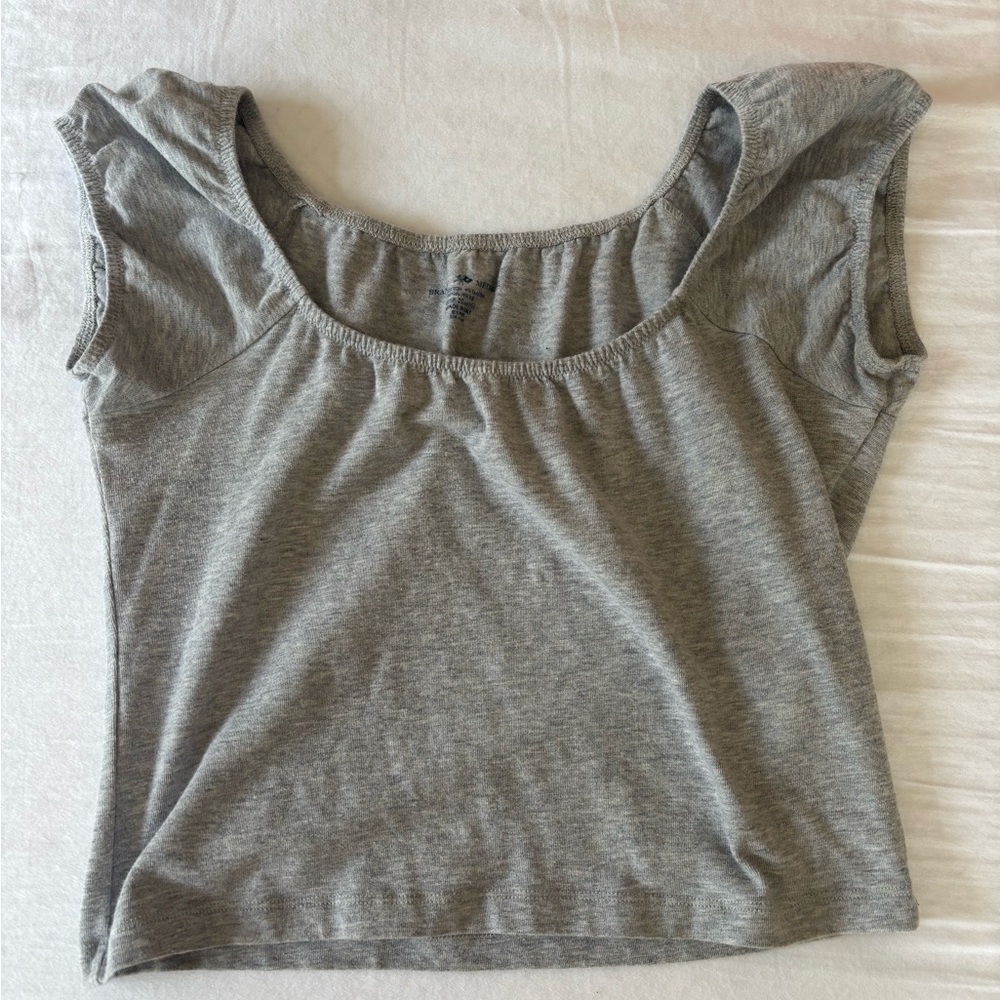 Gray Brandy Melville Croptop